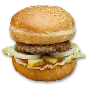 Бургер с говяжьей котлетой