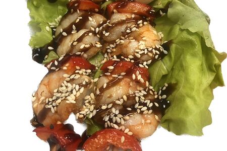 Якитори из тигровых креветок