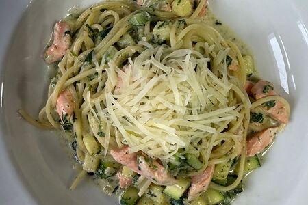 Паста с лососем