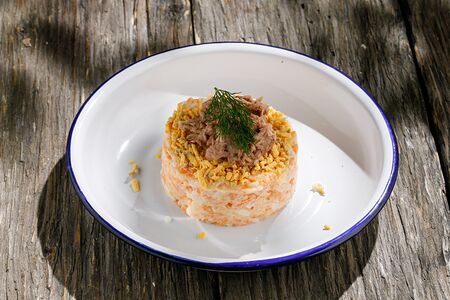 Мимоза с тунцом