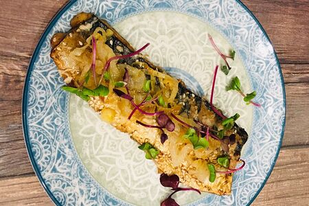 Филе скумбрии запеченное