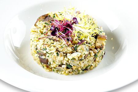 Булгур с баклажанами