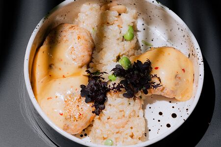 Котлеты из креветок с рисом 