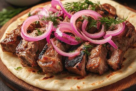 Шашлык из седла ягненка