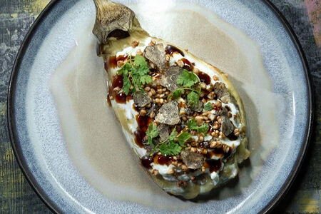 Баклажан, страчателла, трюфель