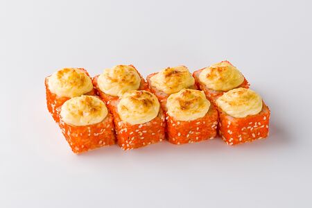 Запеченный ролл Сякэ-чиз