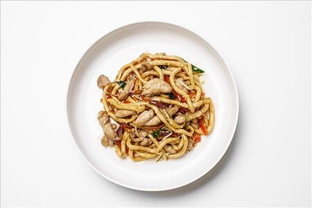 Удон с курицей