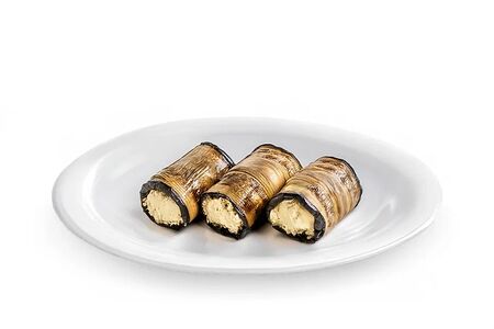 Рулетики из баклажанов