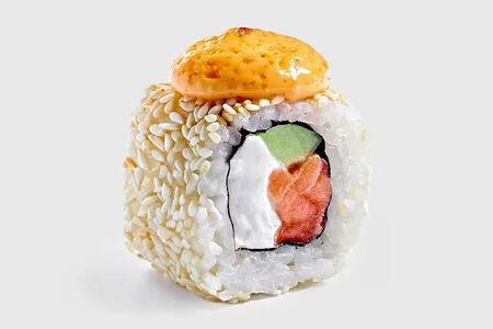 Запеченный микс с лососем