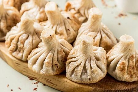 Жареные хинкали с сыром  