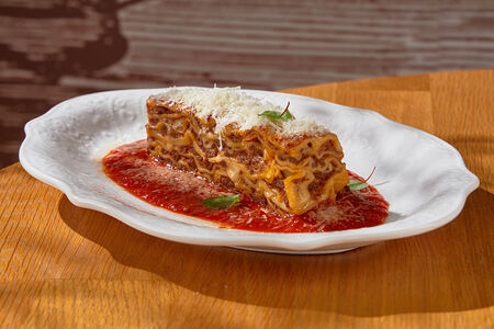 Лазанья с мраморной говядиной