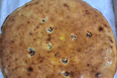 Пирог с фасолью и грецкими орехами постный