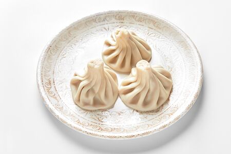 Хинкали со свининой и говядиной 