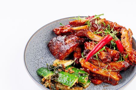 Ребра свиные в острой глазури