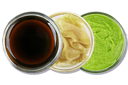 Набор соевый, имбирь, васаби - по 1 шт