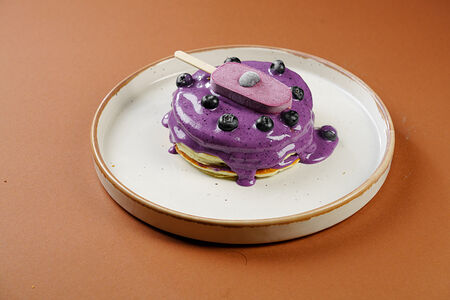 Черничные панкейки х