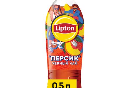 Липтон Черный чай Персик