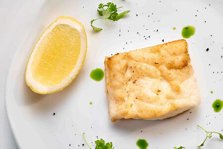 Треска мурманская на гриле