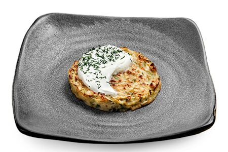 Драник из кабачка со сметаной