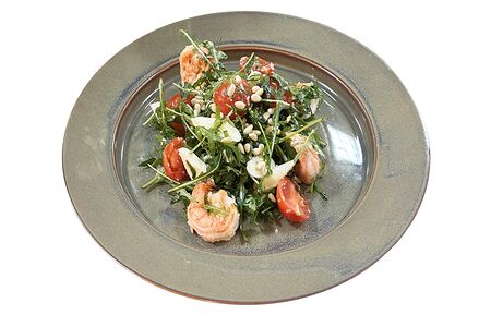 С креветками и кедровыми орешками