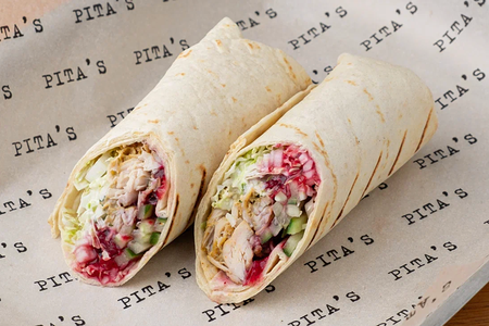 Шаверма с брусничным соусом