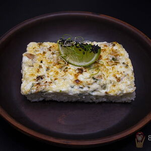 Кассероль с Лососем и Шпинатом