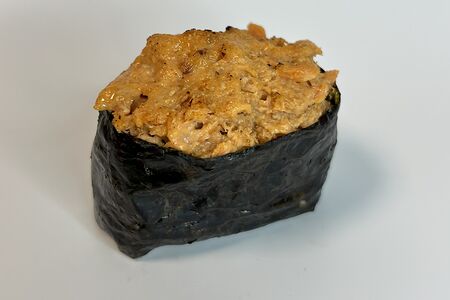 С жареным лососем