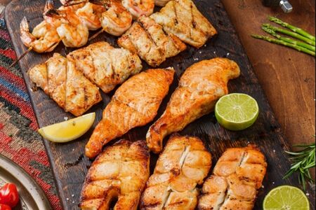 Ассорти рыбное на мангале