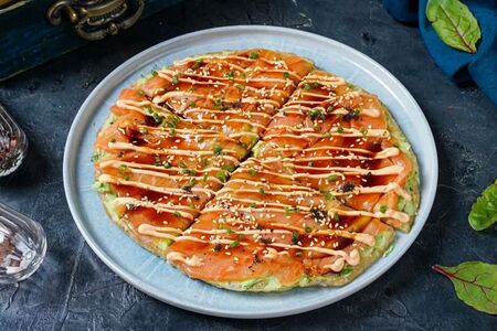 Лепёшка ротти с лососем