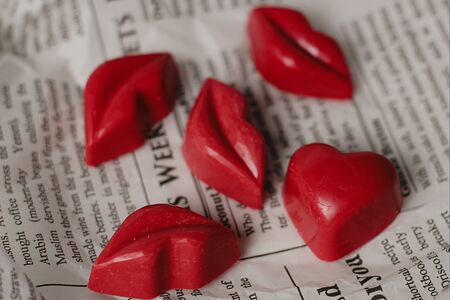 Шоколадные конфеты Губы