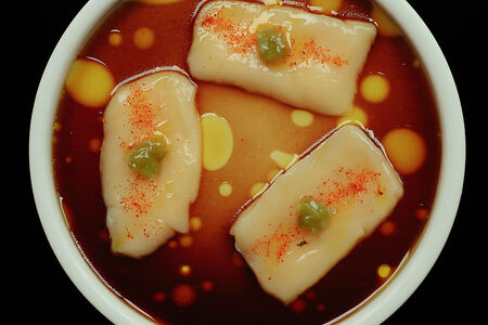 Гребешок, соус тунец BBQ