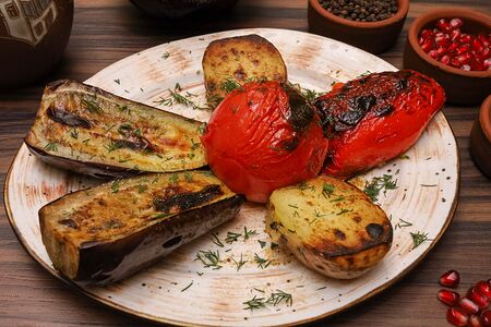 Овощное ассорти на мангале