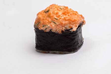 Запечённый ролл с креветками