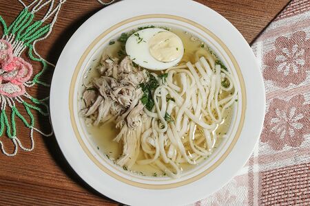 Лапша с курицей