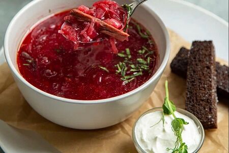 Борщ с говядиной 