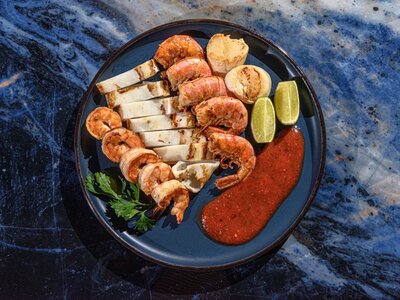 Гриль-сет из морепродуктов 