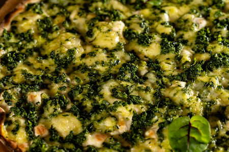 Ламаджо с сыром и шпинатом