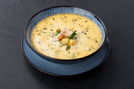 Суп Сливочный с лососем