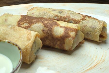 Блин с ветчиной и сыром