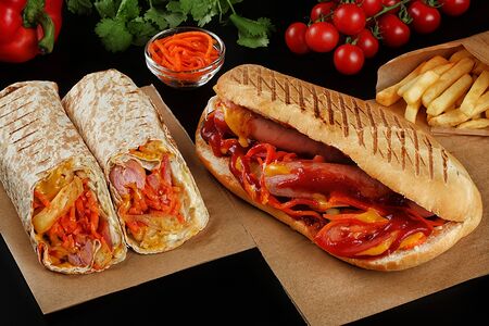 Хот-дог в лаваше