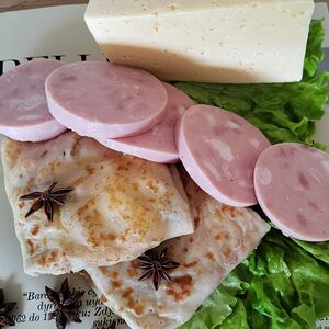 Блинчики с ветчиной и сыром