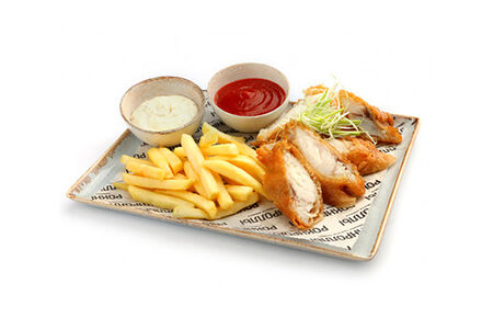 Фиш энд чипс с фри