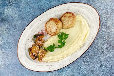 Котлеты из индейки с пюре