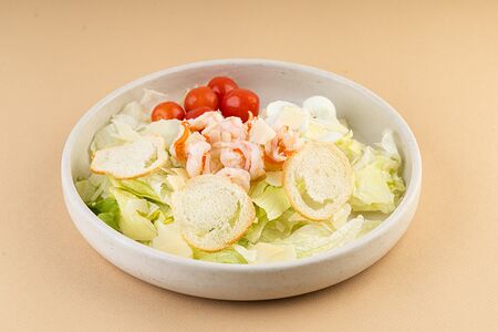 Салат Цезарь с креветкой