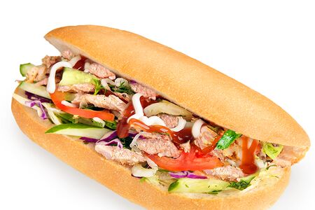 Данар в булке Богатырь с курицей