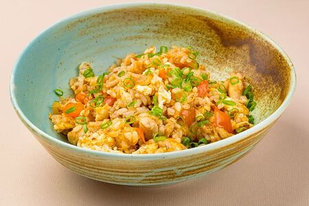 Тяхан с куриным филе