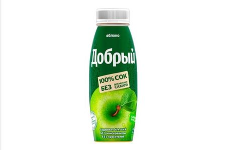 Сок яблочный Добрый 0,3 л