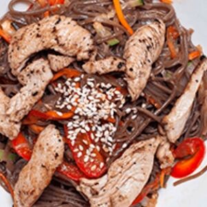 Гречневая лапша с курицей