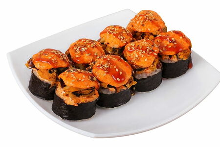 Запеченный с мидиями