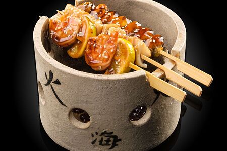 Ассорти шашлычков из морепродуктов